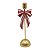 Castiçal Porta Vela De Laço Listrado 35cm 1unid DG4508 - Imagem 1