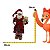 Boneco Natalino Papai Noel Decorativo De Roupão 28cm 1UN PN2102 - Imagem 3
