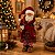 Boneco Natalino Papai Noel Decorativo De Roupão 28cm 1UN PN2102 - Imagem 2