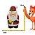 Kit Saleiro e Pimenteiro Papai Noel 8cm Cerâmico MP1697 - Imagem 3