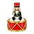 Mini Tambor Natalino Soldadinho de Chumbo Vermelho 10cm 1Un - Imagem 1