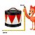 Mini Tambor Natalino Circo De Noel Vermelho e Preto 3116411 12cm 1Un - Imagem 3
