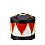 Mini Tambor Natalino Circo De Noel Vermelho e Preto 3116411 12cm 1Un - Imagem 1