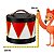 Mini Tambor Natalino Circo De Noel Vermelho e Preto 3116412 16cm 1Un - Imagem 3