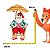 Boneco Natalino Papai Noel Fanny Cadeira De Praia 28cm 1UN 3109765 - Imagem 3