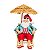 Boneco Natalino Papai Noel Fanny Cadeira De Praia 28cm 1UN 3109765 - Imagem 1