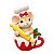 Boneco Natalino Ratinha Chef Na Xicara 105x14cm Resina 1UN 3111471 - Imagem 1