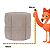 Puff Bege Em Veluso E MDF 38x40x40cm 22755 - Imagem 3