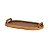 Bandeja Decorativa Em Madeira e Rattan 5x40x23,5cm 22664-P - Imagem 1