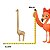 Escultura Girafa Em Poliresina 40x6x11 cm (AxLxP) Mart 22812 - Imagem 3