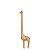 Escultura Girafa Em Poliresina 33x5x8,5cm (AxLxP) Mart 22811 - Imagem 1