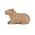 Escultura Capivara Deitada Em Poliresina 14,5x10x24cm (AxLxP) Mart 22822 - Imagem 1