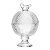 Potiche de Cristal com Pé Bird 8,5cm x 8,5cm x 13cm 20741 Wolff - Imagem 1