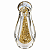Escultura Nossa Senhora Aparecida Glitter Dourado 10cm Wolff - Imagem 1