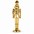 Soldadinho de Chumbo Decorativo Dourado 30cm 1Unid 1083942 - Imagem 1