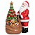 Boneco Natalino Papai Noel Decorativo C/Arvore de Presente C/Luz 32cm 1UN 3118731 - Imagem 1