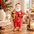 Boneco Natalino Papai Noel Decorativo C/Urso Pantufa e Rena Em Poa 32cm 1UN 3118741 - Imagem 2