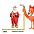 Boneco Natalino Papai Noel Decorativo C/Urso Pantufa e Rena Em Poa 32cm 1UN 3118741 - Imagem 3