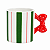 Caneca Natalina Circo De Noel Laço e Listras 10x13cm 1UN 3118431 - Imagem 1