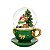 Globo Natalino Caneca Verde Papai Noel e Rena Deitada 1Unid 3110438 - Imagem 1