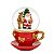 Globo Natalino Caneca Vermelha Papai Noel e Rena De Pé 1Unid 3110438 - Imagem 1