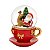 Globo Natalino Caneca Vermelha Papai Noel e Rena Sentada 1Unid 3110438 - Imagem 1