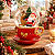 Globo Natalino Caneca Vermelha Papai Noel e Rena Sentada 1Unid 3110438 - Imagem 2