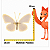 Borboleta Decorativa Branca C/LED Quente 40 cm 1un1091967 - Imagem 2