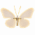 Borboleta Decorativa Branca C/LED Quente 40 cm 1un1091967 - Imagem 1