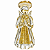 Anjo De Oração Em Vidro C/ Glitter Dourado 20x9cm C/1UN 61884 - Imagem 1