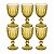 Taça De Água De Vidro Greek Verde C/6 320ml 21241Wolff - Imagem 1