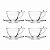 Xícara de Café C/4 Bird Cristal Ecologico C/ Pires 80ml 21014 Wolff - Imagem 1