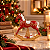 Boneco Natalino Cavalo De Resina Rocking Horse.Veremelho 18cm 1Un - Imagem 2