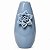 Vaso Ceramica Gardenia Flor 7,5x12,5cm Azul 18529 Wolff - Imagem 1