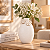 Vaso Ceramica Gardenia Bouquet 9,7x14,7cm bege 18524 Wolff - Imagem 2