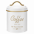 Porta Mantimentos P/ café Metal Olina Off White 15x11x12cm 21814 Wolff - Imagem 1