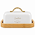 Manteigueira Metal Olina Off White 15x10,5,x7,5cm 21817 Wolff - Imagem 1