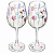 Taça de Vinho Tinto Floraria 430ml Vidro 21836 Wolff 2Unidades - Imagem 1
