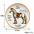 Prato De Sobremesa Cavalo Frísio Raças Equinas Pet Mania 21,5cm Porto Brasil - Imagem 3