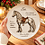 Prato De Sobremesa Cavalo Frísio Raças Equinas Pet Mania 21,5cm Porto Brasil - Imagem 2