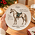 Prato De Sobremesa Cavalo Lusitano Raças Equinas Pet Mania 21,5cm Porto Brasil - Imagem 2