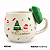 Caneca Natalina laço Verde 400ml 1UN - Imagem 3