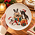Prato Natalino De Sobremesa Dog Bulldog Frances Pet Mania 21,5cm 1Unid - Imagem 2