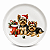 Prato Natalino De Sobremesa Dog Yorkshire Terrier Pet Mania 21,5cm 1Unid - Imagem 1