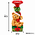 Escultura Urso Decorativo Natalino 29cm 1unid RS5371 - Imagem 3