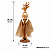Escultura Alce Natalino Menina Resina 31cm 1un RS5319 - Imagem 3