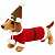 Almofada Natalina Pet Mania Cachorro Vermelho 30cm BT4958 - Imagem 1