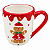 Caneca Natalina Ginger Branca 320ML 10cm 1UN MP943 - Imagem 1