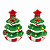 Kit Saleiro e Pimenteiro Arvore De Natal 8cm Cerâmico MP2467 - Imagem 1