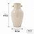 Vaso Ceramica Bege 27,5x14,5cm 23818 Mart - Imagem 3